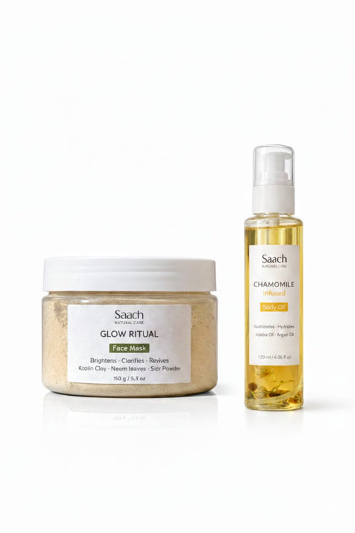 Face Reset Kit(Body oil+ Face Mask) - Saach