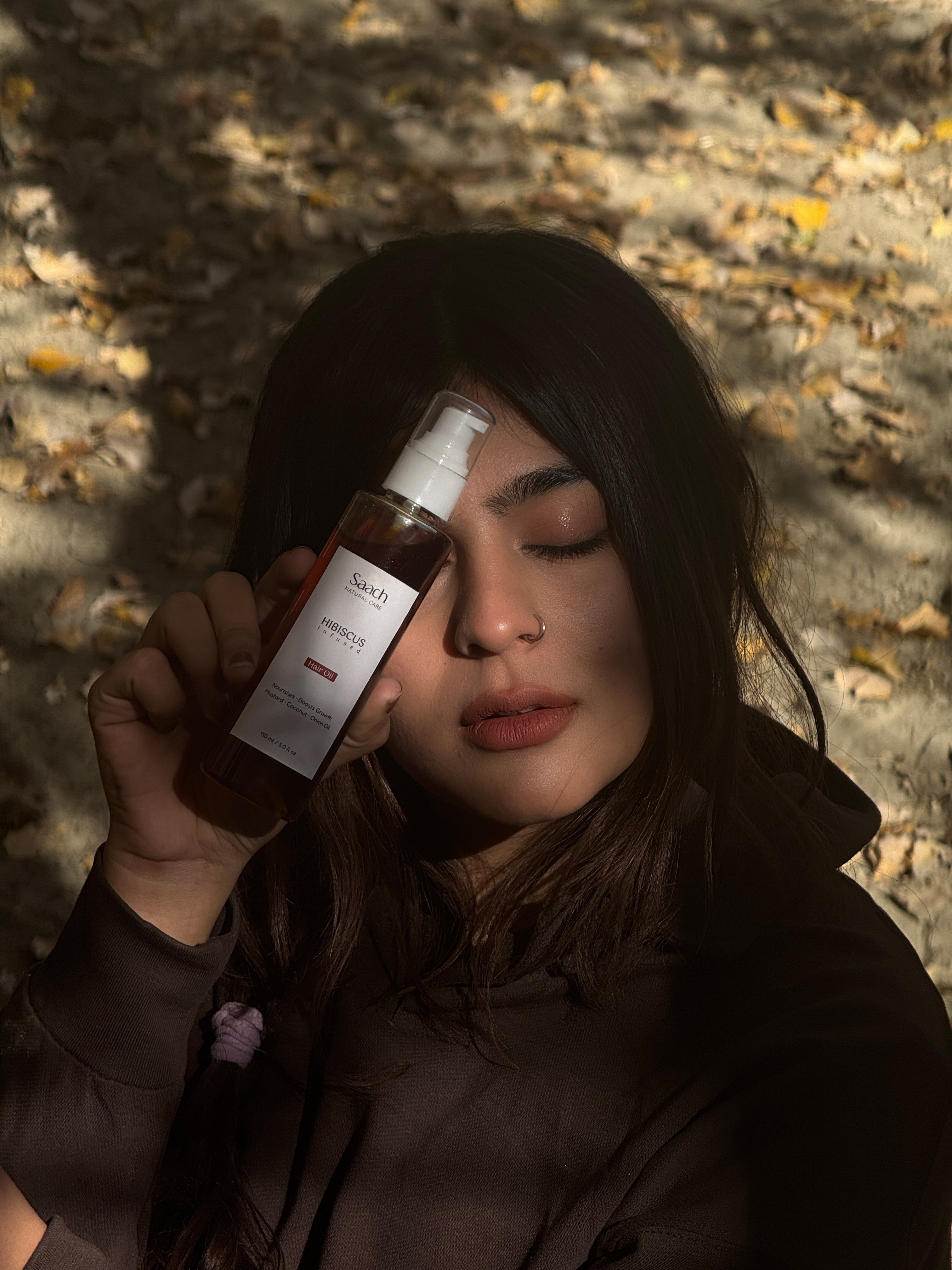 Hibiscus infused hair oil